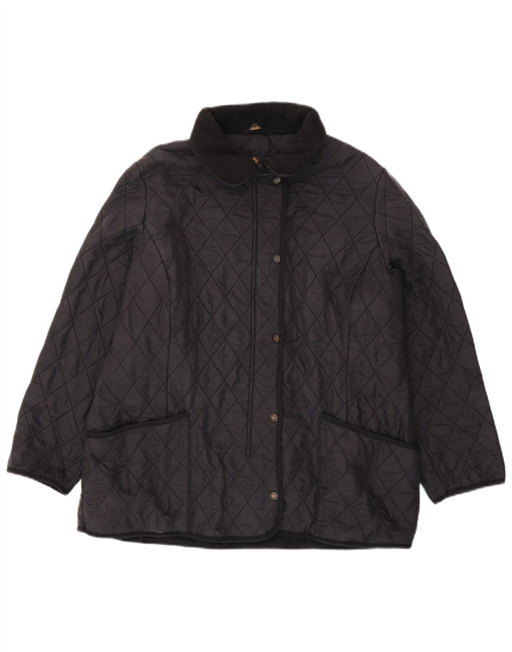 BARBOUR Veste matelassée pour femme UK 20 2XL Noir Polyamide