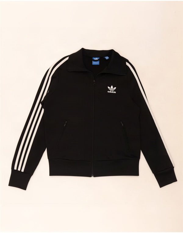 Adidas Veste de survêtement graphique pour femme UK 10 Petit Noir Polyester