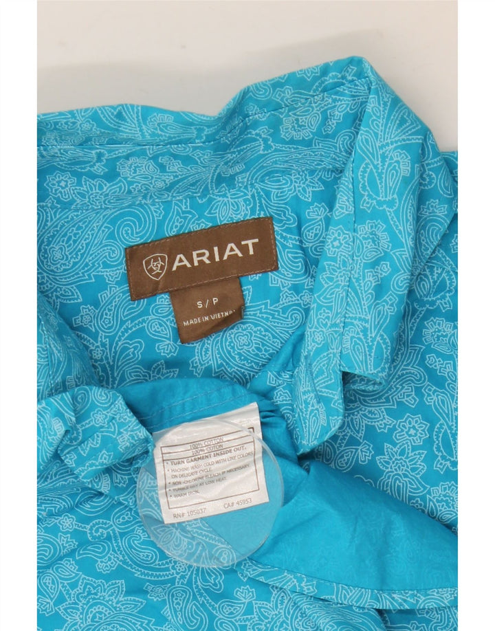 Ariat Chemise Homme Petit Bleu Paisley Coton
