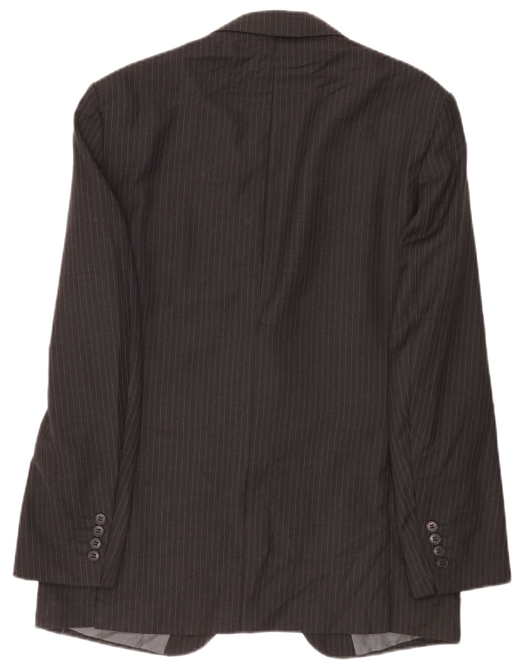 Marks & Spencer Veste blazer coupe ajustée pour homme UK 38 Gris moyen à fines rayures