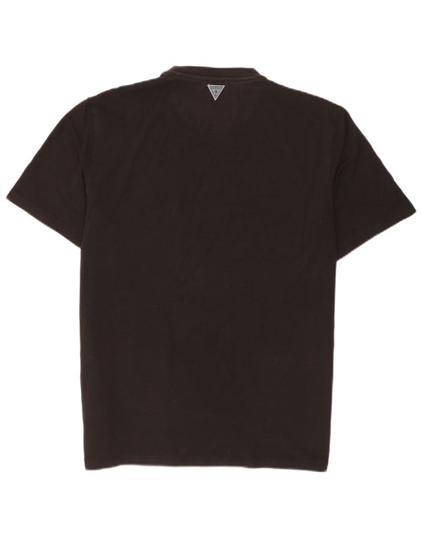 Guess T-Shirt Graphique Homme Noir Moyen Coton