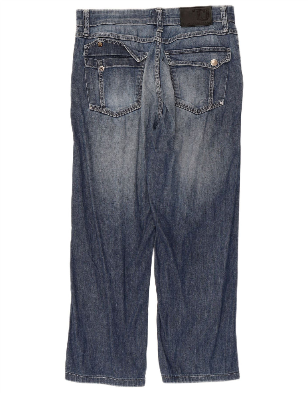Trussardi Jean Court W30 L24 Bleu Coton Homme