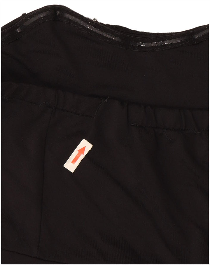 Zara Femme Robe Bustier Peplum UK 10 Petit Noir Polyamide