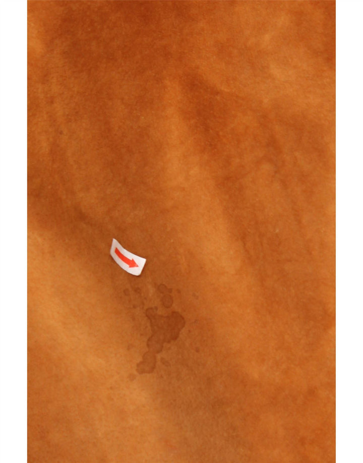 VINTAGE Veste en daim homme EU 54 2XL Cuir marron