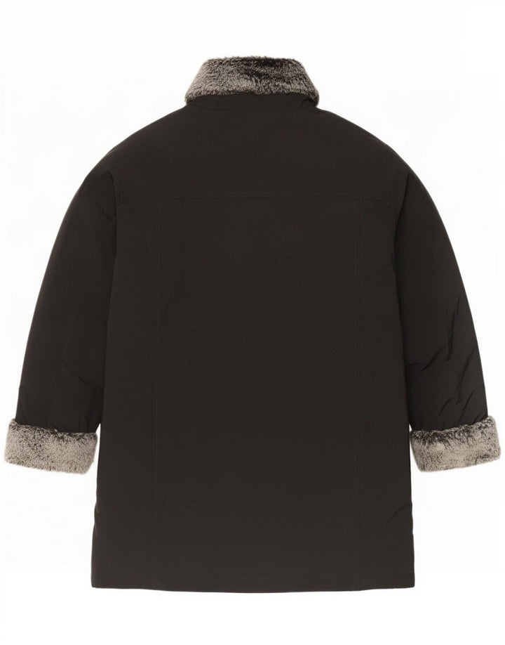 Marks & Spencer Veste matelassée surdimensionnée pour femme UK 16 Large Acrylique Noir