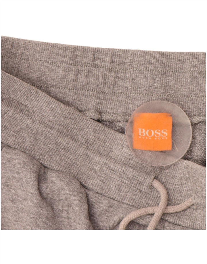 HUGO BOSS Pantalon de Survêtement Joggers Homme Gris Moyen Coton