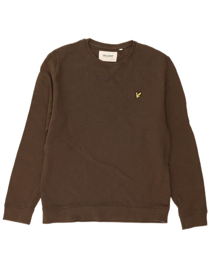 LYLE & SCOTT Sweat-Shirt Homme Grand Kaki Coton