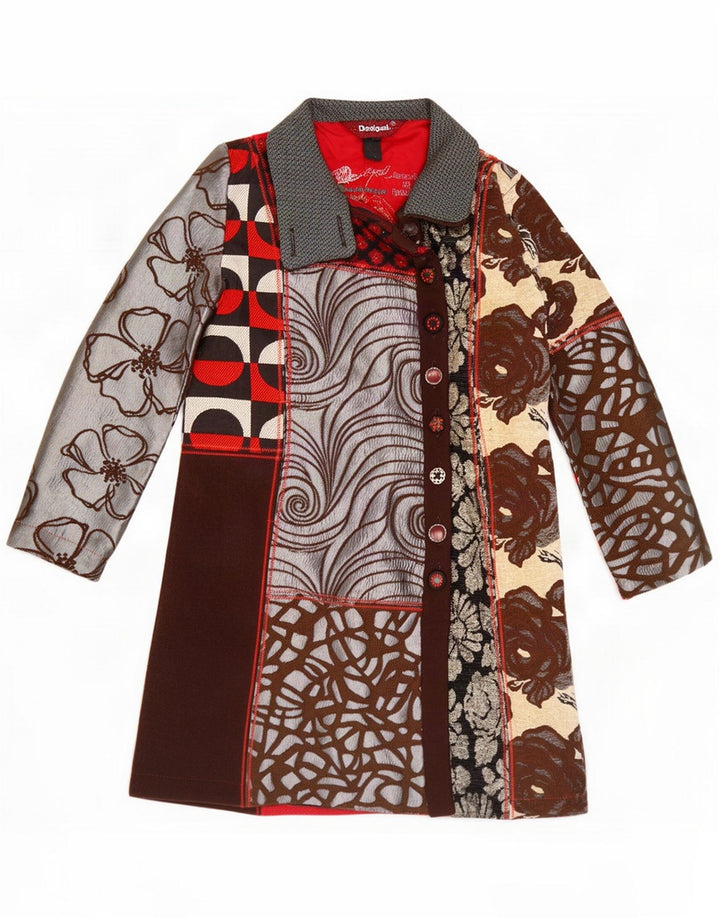 Desigual Pardessus graphique pour femme EU 40 Medium Multicolore Floral
