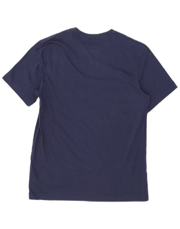Nike T-shirt graphique pour homme en coton bleu marine moyen