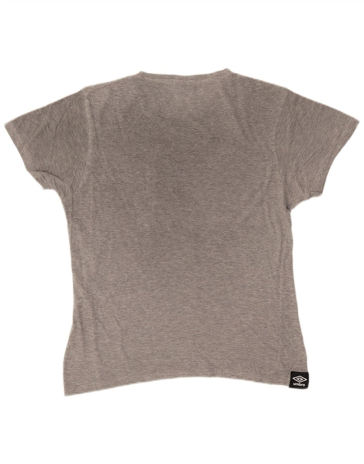 Umbro T-Shirt Graphique Homme Gris Moyen Moucheté Coton