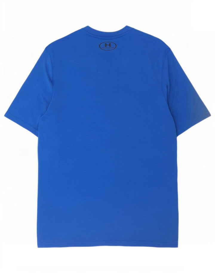 Under Armour Tee-Shirt Heat Gear Homme Bleu Moyen Polyester