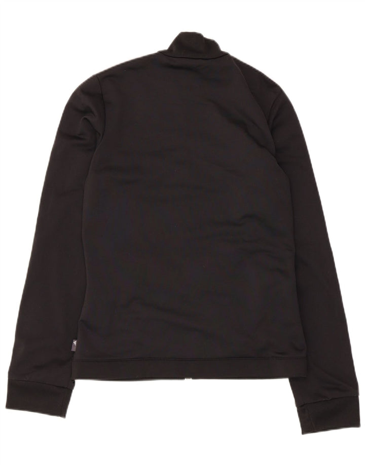 Adidas Veste de survêtement pour femme UK 8 Small Noir Colourblock Polyester