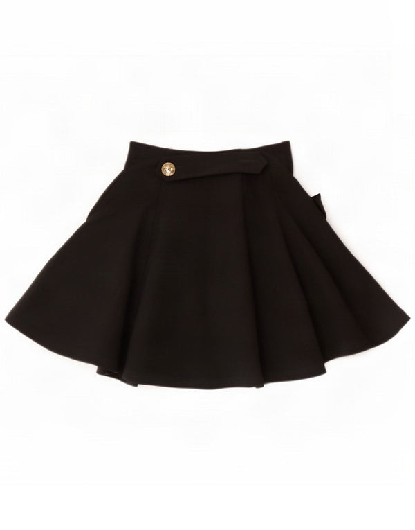Moschino Jupe portefeuille pour femme UK 8 Small W24 Laine noire