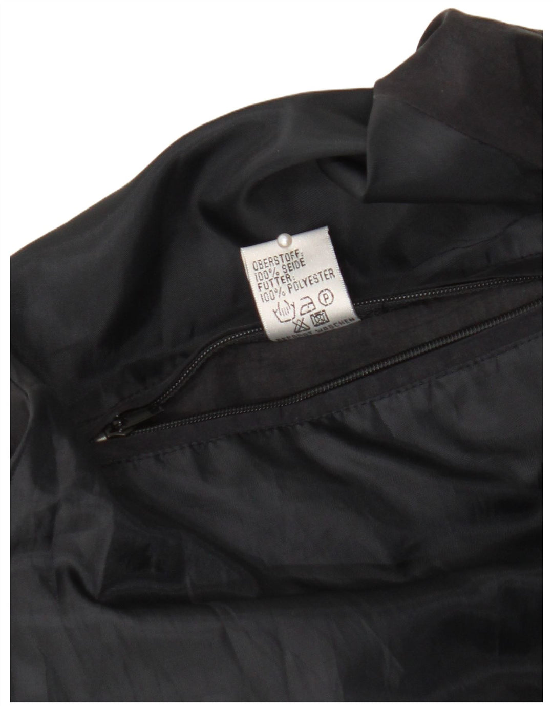 Veste Bomber Homme Vintage IT 48/50 Soie Géométrique Multicolore Moyenne