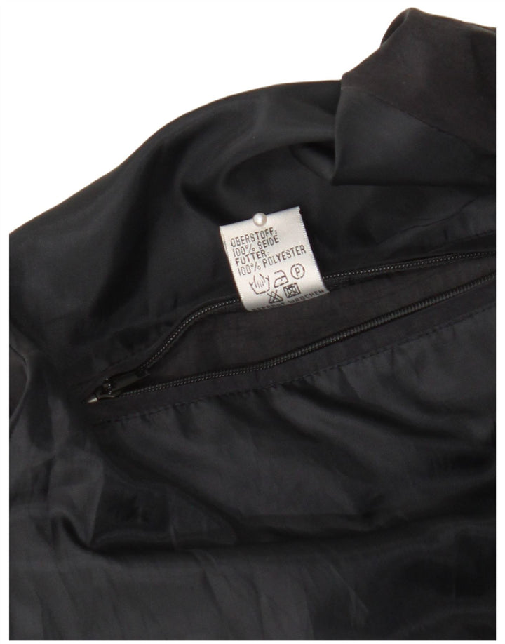 Veste Bomber Homme Vintage IT 48/50 Soie Géométrique Multicolore Moyenne