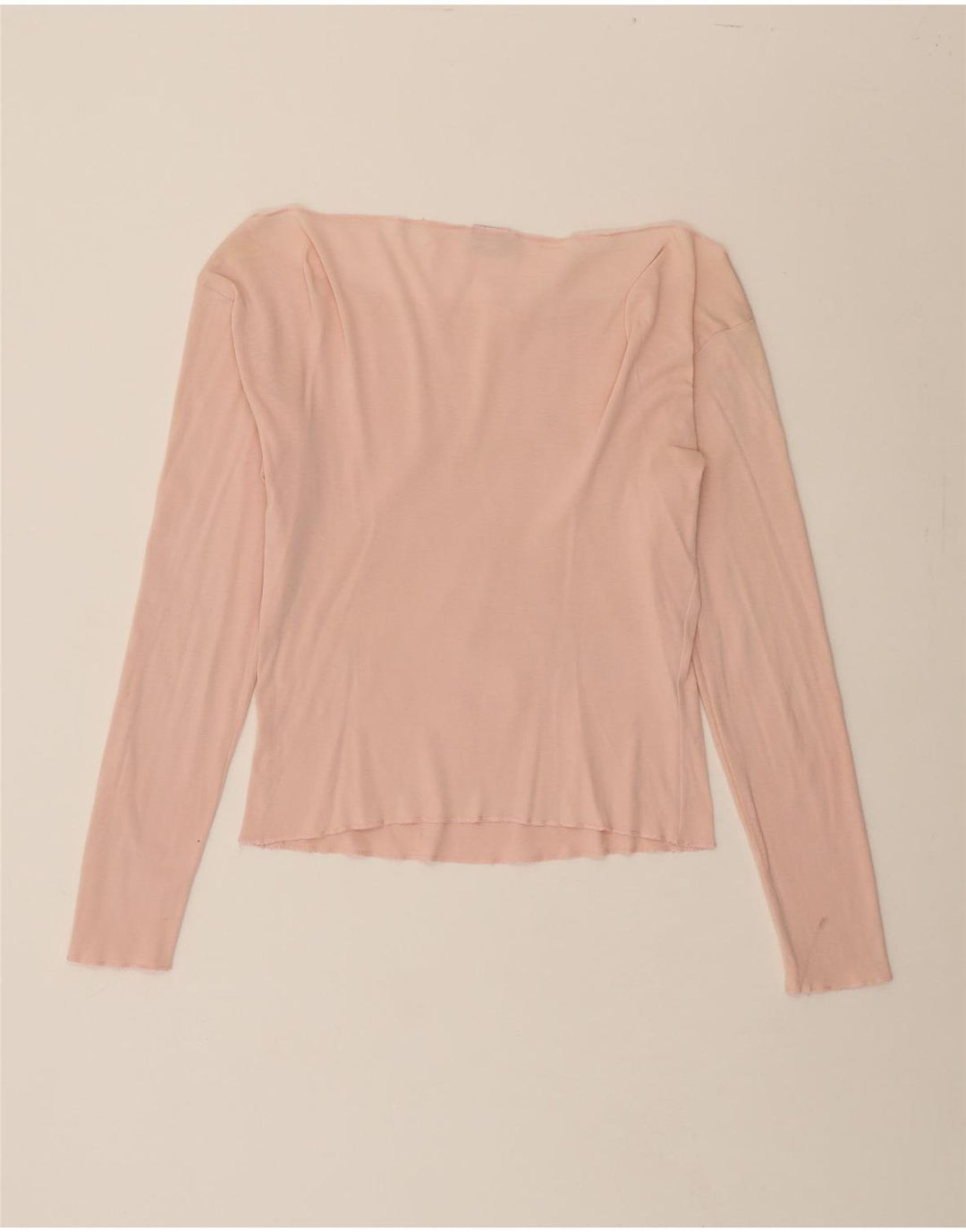 ASICS Womens Graphic Top Long Sleeve UK 12 Medium Pink Vintage Asics and Second-Hand Asics from Messina Hembry 
