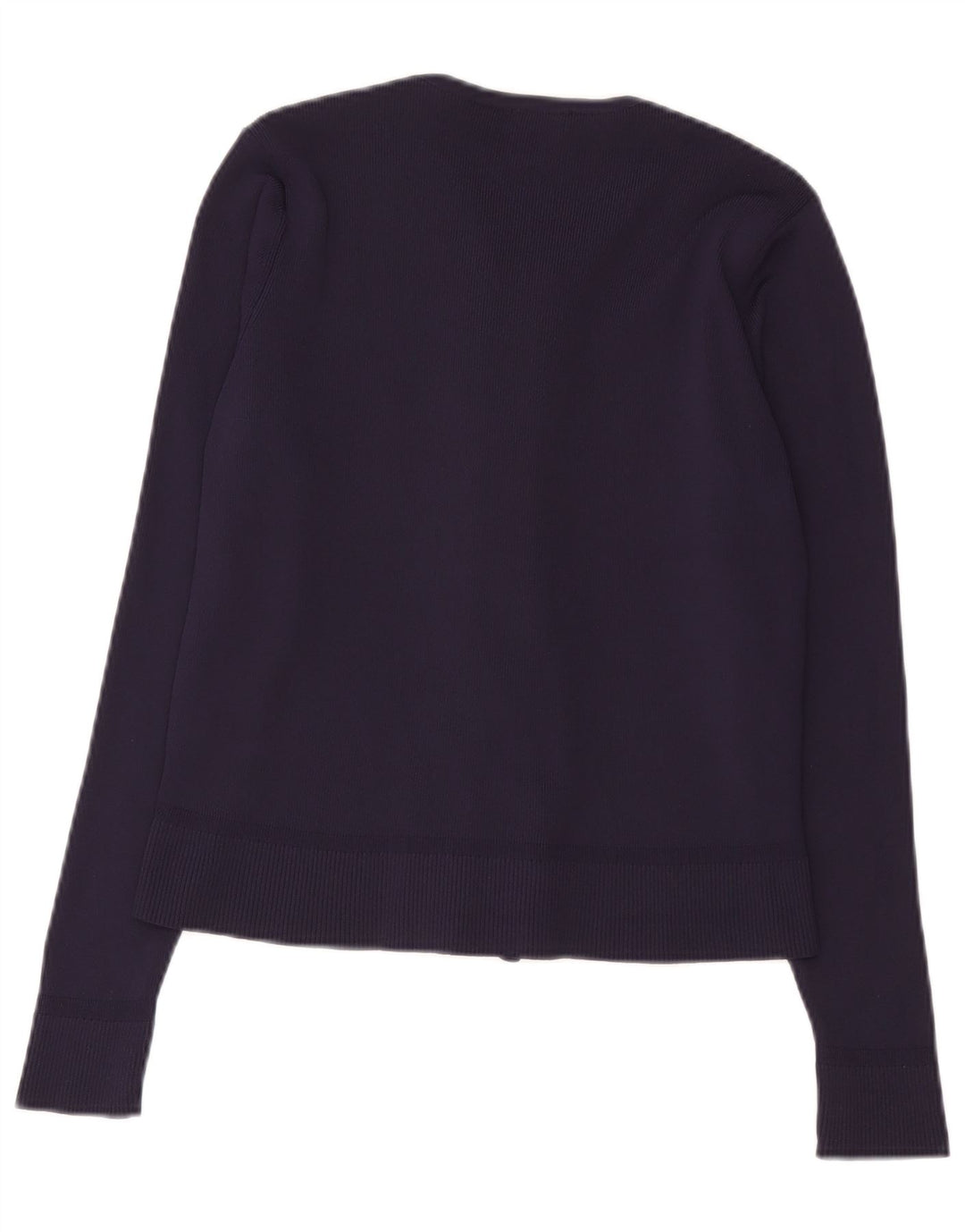 Marks & Spencer Pull Cardigan Femme UK 14 Medium Bleu Marine Polyamide