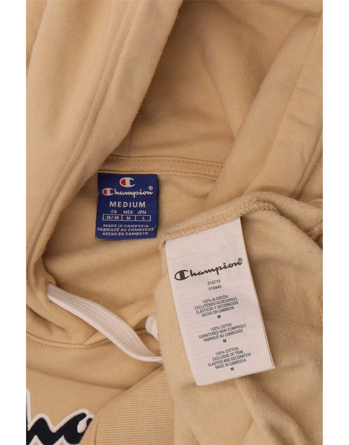 Champion Pull à Capuche Graphic Regular Fit Homme Coton Beige Moyen