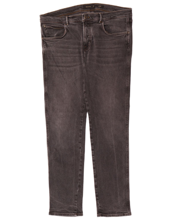 Massimo Dutti Jean Slim Homme EU 46 XL W36 L32 Gris Coton