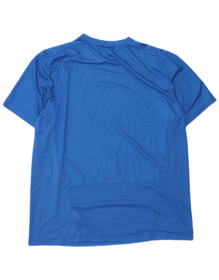 Nike T-Shirt Homme Haut 2XL Bleu Polyester Sports