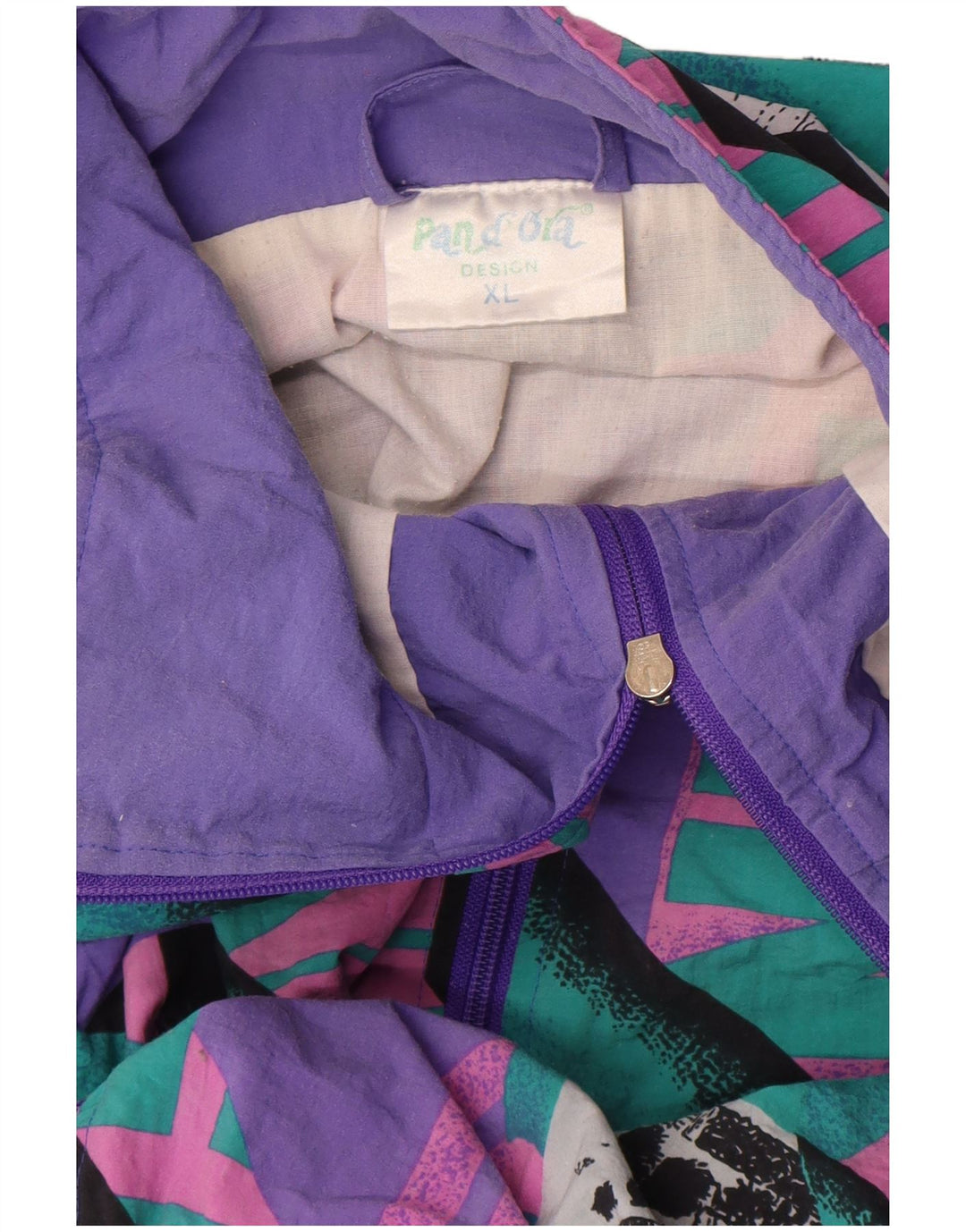 Pandora Veste de survêtement graphique pour homme XL Violet géométrique