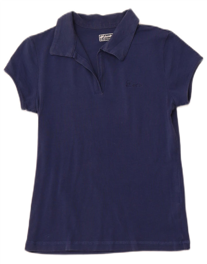Polo Fille LOTTO 11-12 ans Petit Bleu Marine Coton