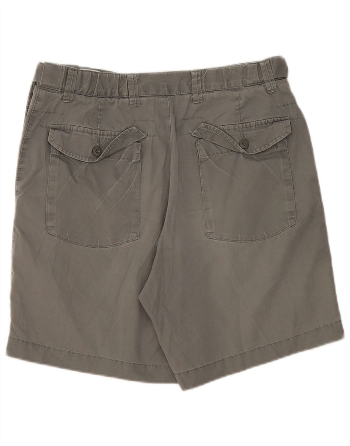 Marks & Spencer Short Chino Homme W32 Gris Moyen Coton
