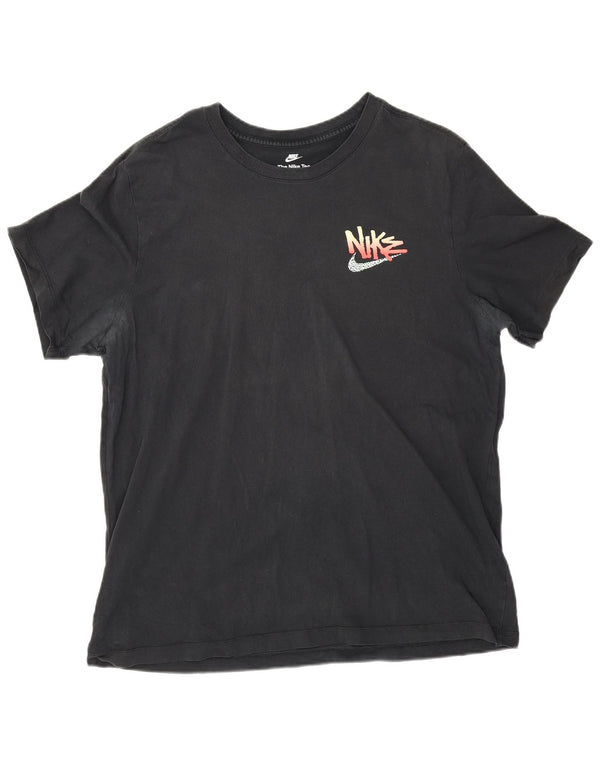 Nike T-shirt graphique pour homme XL en coton noir