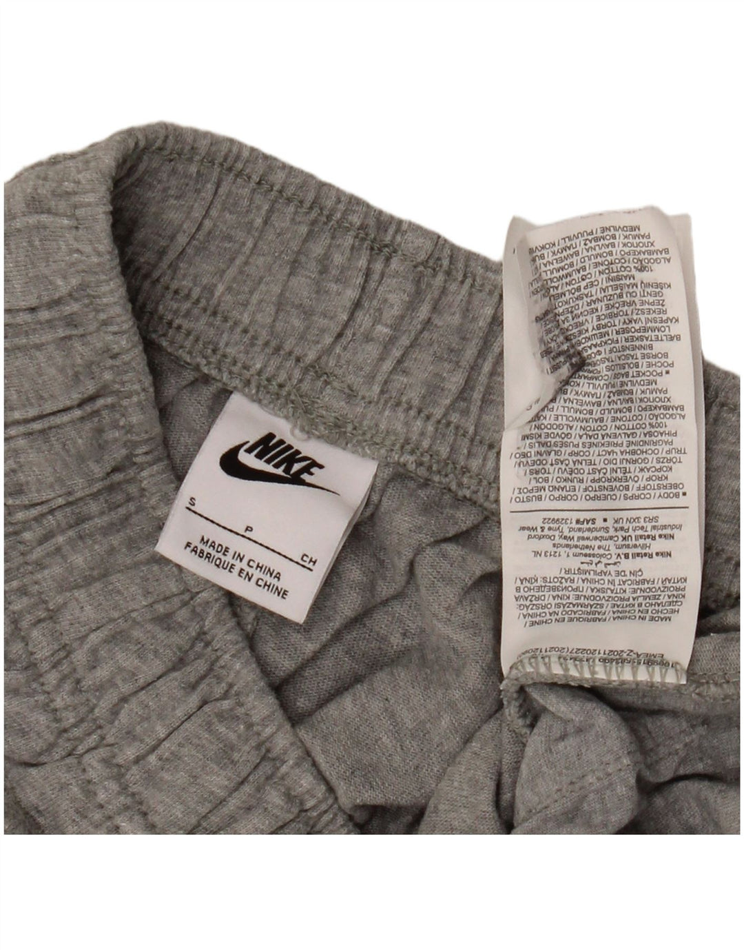 Nike Short de sport pour homme Petit gris Coton