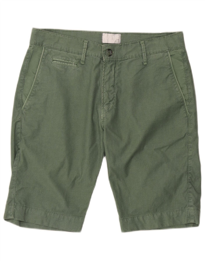 Coveri Short Chino Homme IT 48 Medium W32 Vert Coton