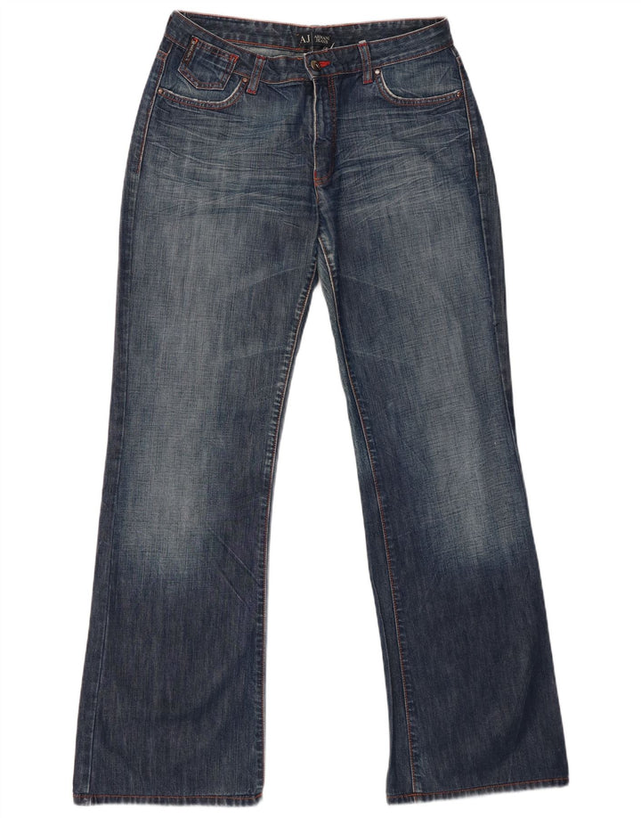 Armani Femme Jean Évasé W31 L32 Bleu Marine Coton