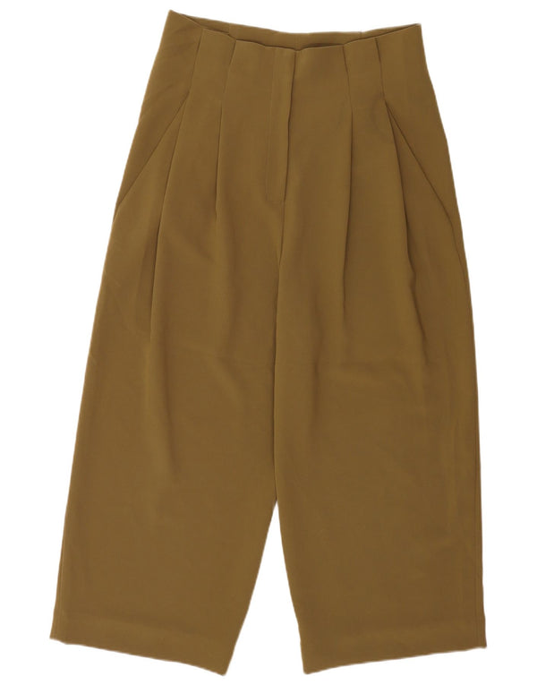 Cos Pantalon court taille haute pour femme EU 42 Large W32 L24 Kaki