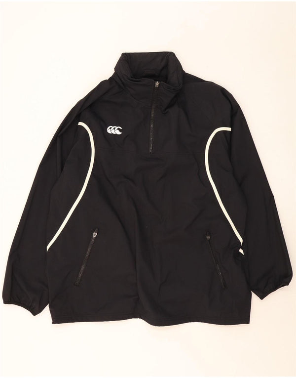 CANTERBURY Veste de Pluie Pull Homme UK 42 XL Nylon Noir