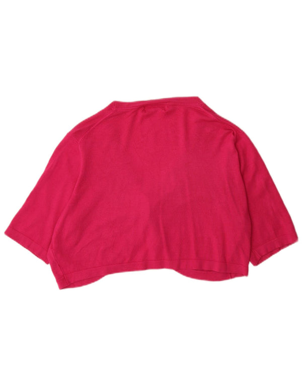 Marks & Spencer Cardigan Boléro à Manches Courtes pour Femme UK 18 XL Rose