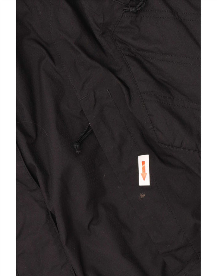The North Face Veste coupe-vent à capuche pour femme UK 14 Medium Black Nylon