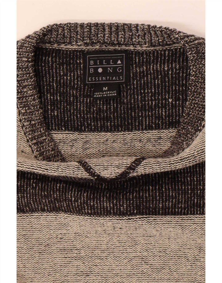 Billabong Pull Col Bateau Homme Gris Moyen Rayé Acrylique