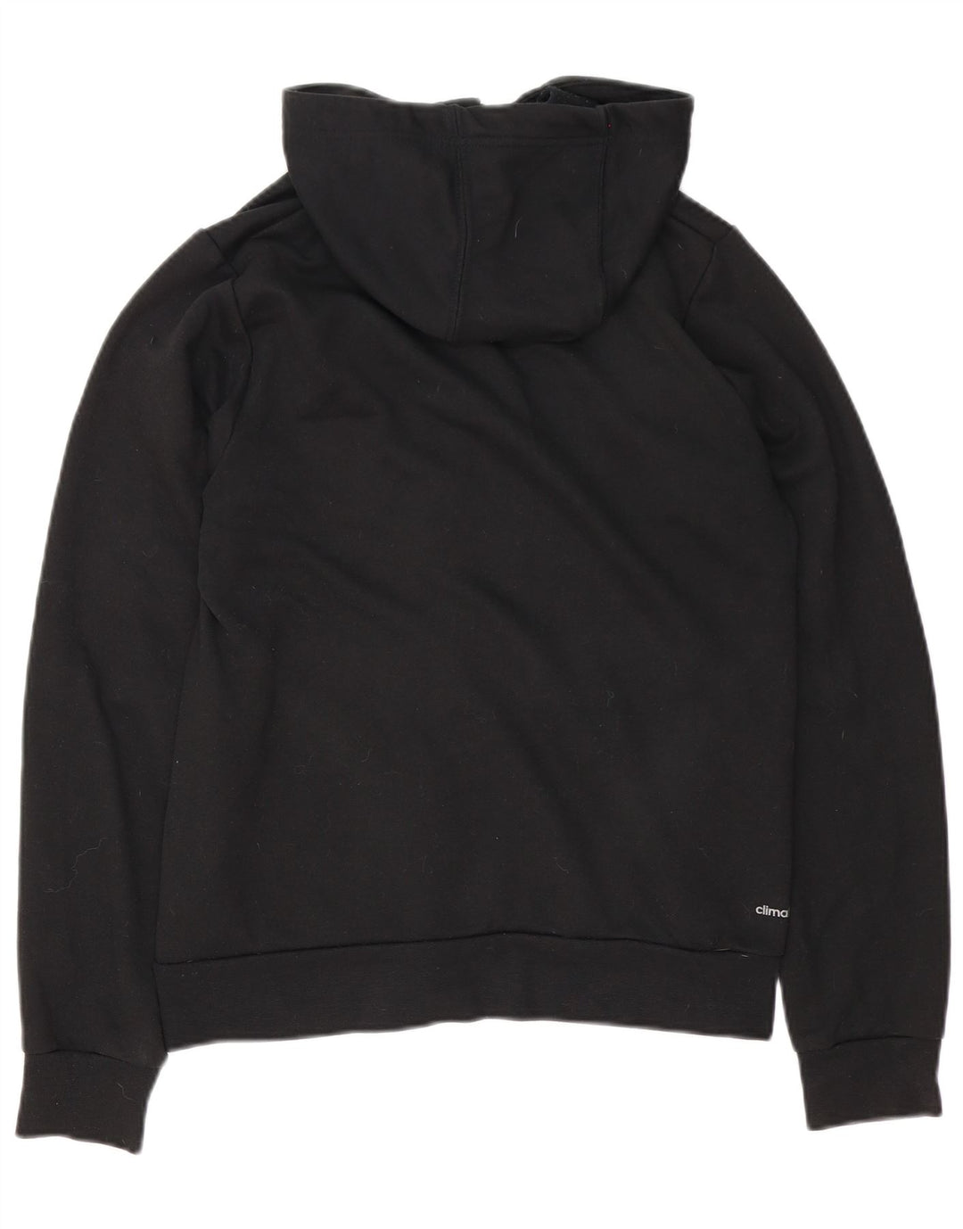 Adidas Pull à capuche zippé graphique pour homme Petit polyester noir