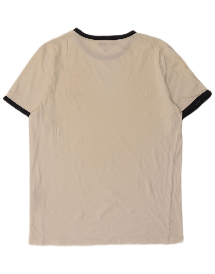 Jack & Jones T-Shirt Homme Blanc Moyen Coton