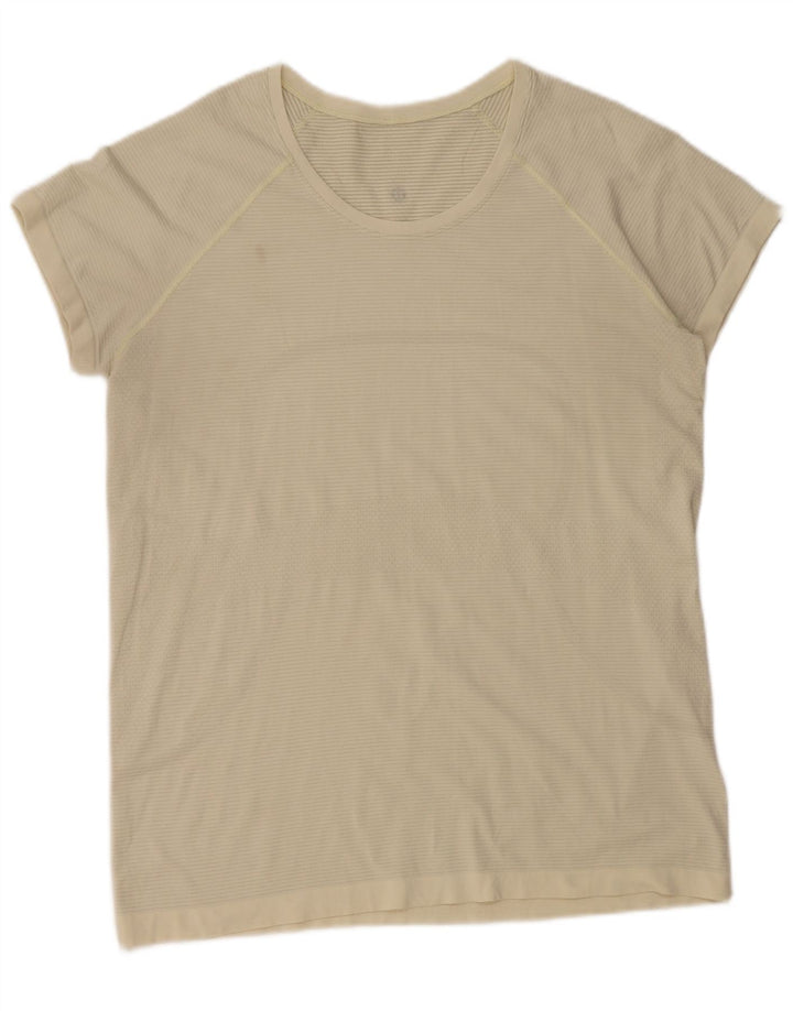 Lululemon T-Shirt Femme UK 16 Large Beige