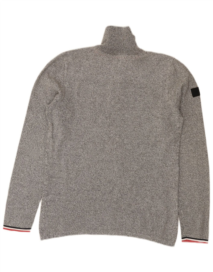 Jack & Jones Pull à col zippé pour homme Petit gris moucheté