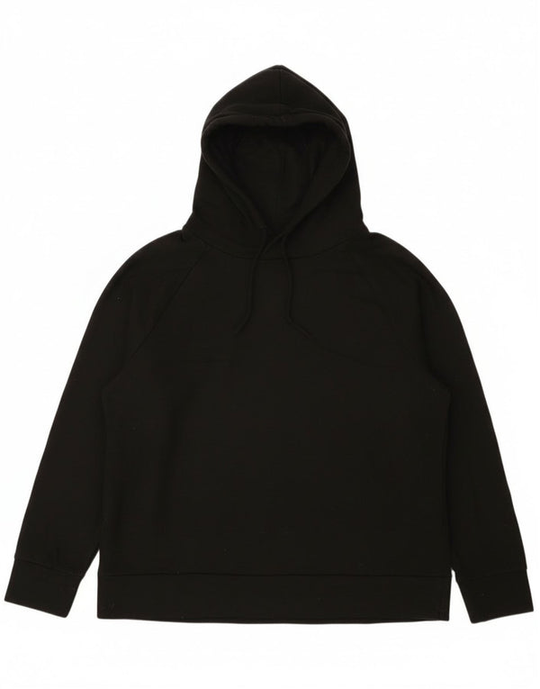 Eddie Bauer Pull à capuche coupe ample pour femme UK 14 Noir moyen Polyester