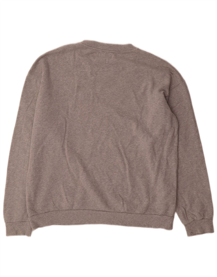 Zara Homme Sweatshirt Jumper Large Gris Moucheté Coton