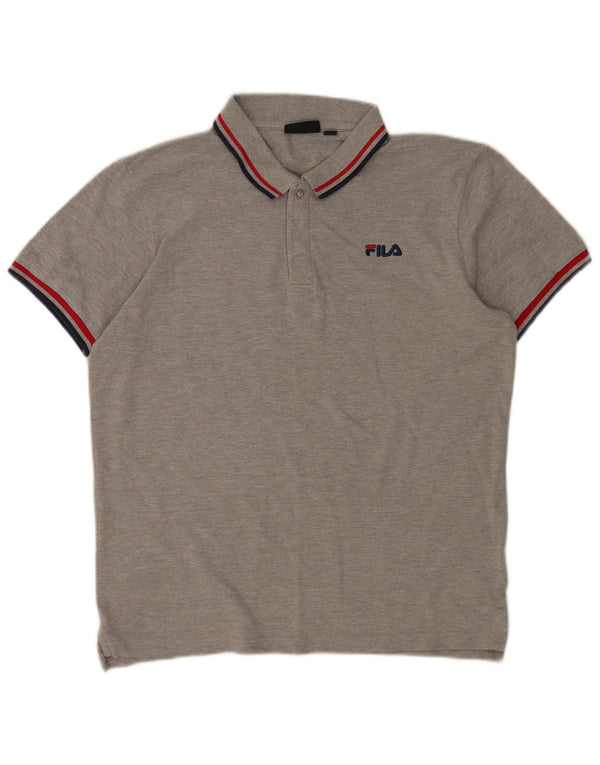 Fila Polo Homme Gris Moyen Coton