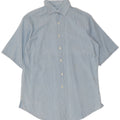 Ralph Lauren Chemise surdimensionnée à manches courtes pour femme US 4 Petit coton bleu