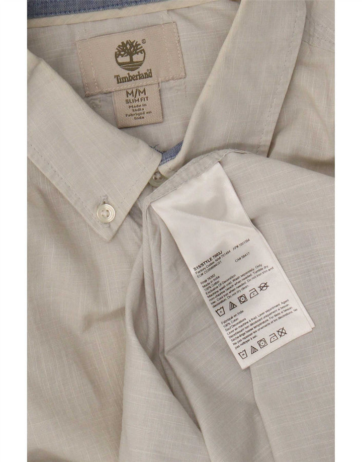 Timberland Chemise Slim Fit Homme Gris Moyen Coton