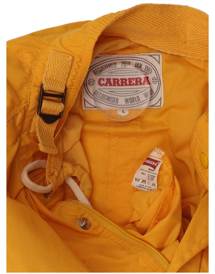 Carrera Veste de pluie graphique pour homme UK 40 Large Jaune Polyamide
