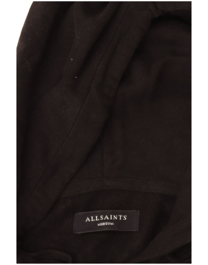 All Saints Pull à Capuche Zippé Homme Coton Noir Moyen