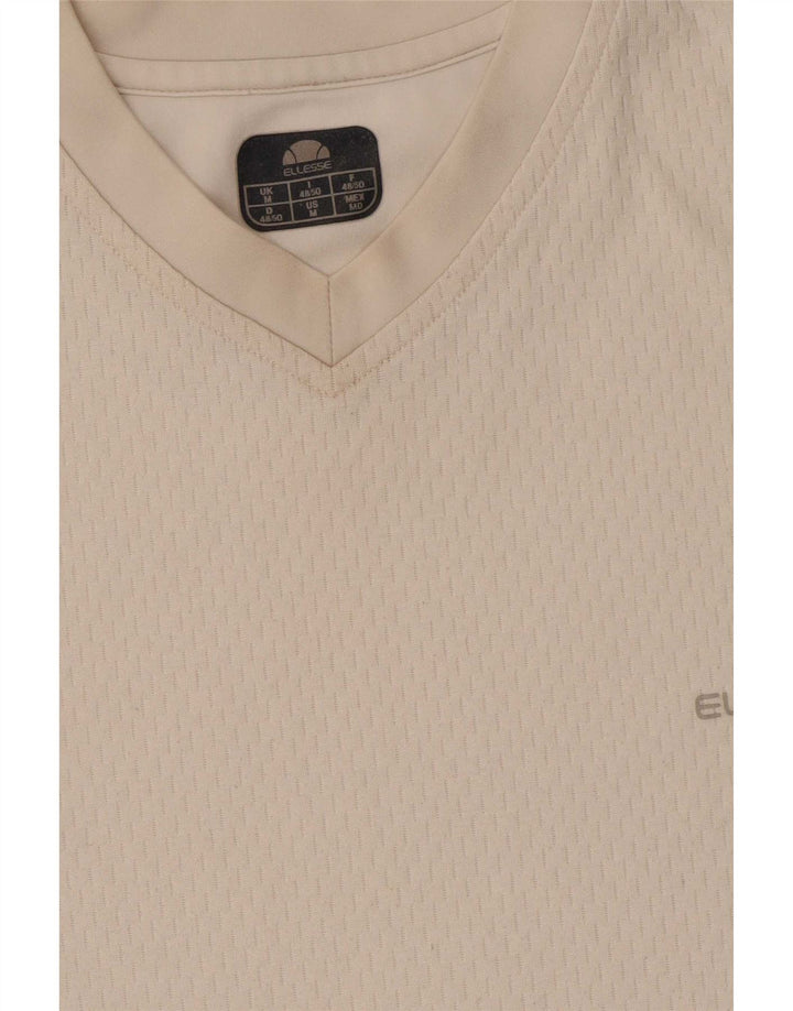 Ellesse T-Shirt Homme Blanc Moyen Polyester