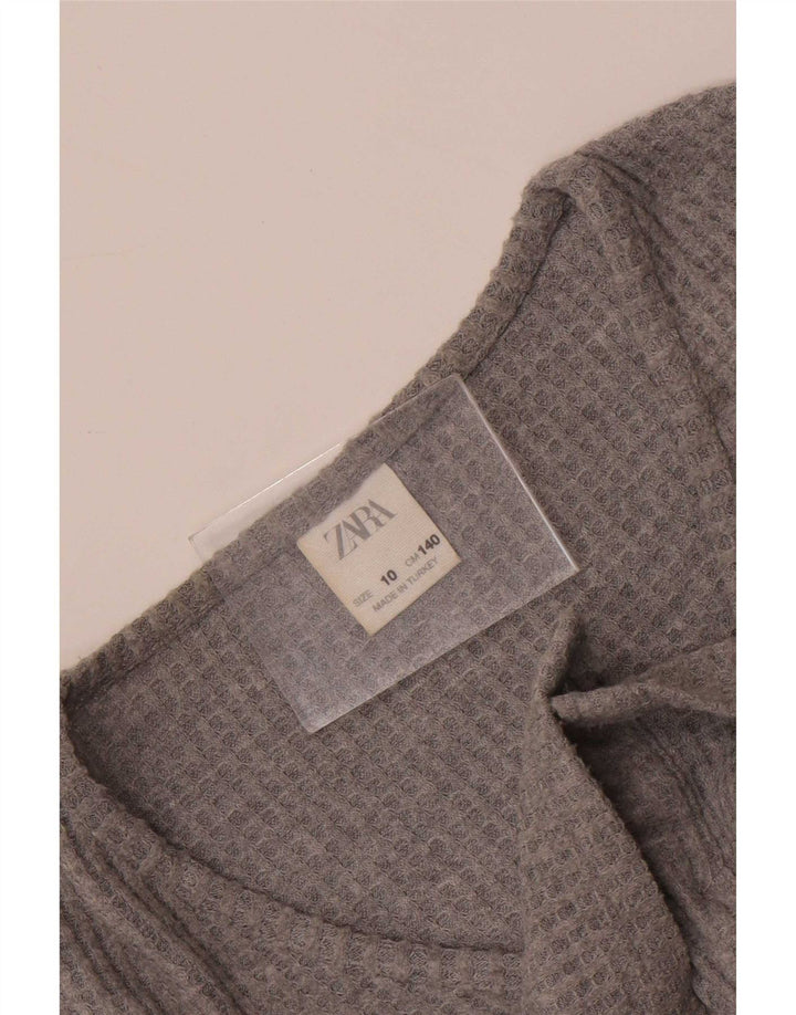 Haut Court Fille Zara 9-10 Ans Gris