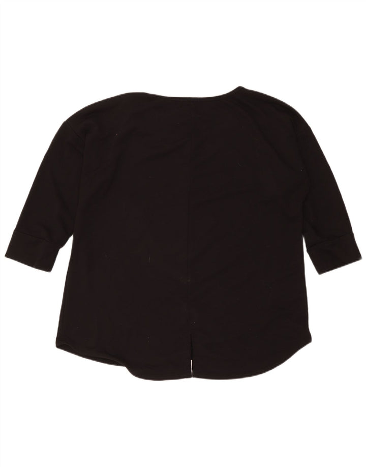 St John's Bay Haut Femme Manches 3/4 UK 18 XL Noir Polyester